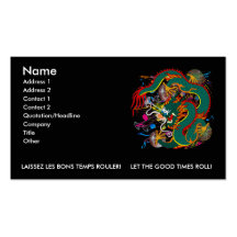 The-Mardi Gras Dragon V-2 Business Card