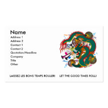 The-Mardi Gras Dragon V-2 Business Card