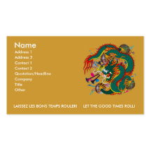 The-Mardi Gras Dragon V-2 Business Card Templates