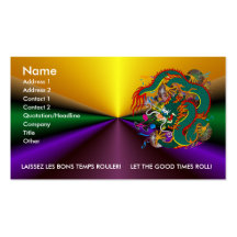 The-Mardi Gras Dragon V-2 Business Cards