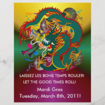 The-Mardi Gras Dragon V-2 Flyers