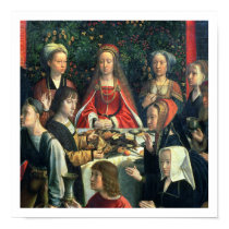 The Marriage at Cana, detail of the bride and surr posters