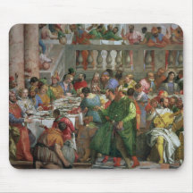 The Marriage Feast at Cana, detail of banqueting t Mouse Pad