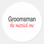 The Married One (Groomsman) Sticker