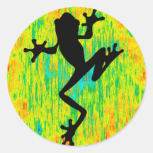 THE MARSH FROG ROUND STICKER