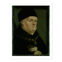 The Matheron Diptych: portrait of Rene I the 'Good Postcard