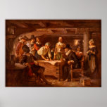 The Mayflower Compact by Jean Leon Gerome Ferris Posters