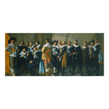 The Meagre Company by Frans Hals 1637 Custom Invitations