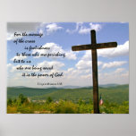 The Message of the Cross, Christian Poster
