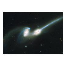 The Mice Galaxies NGC 4676 Colliding and Merging Custom Announcement