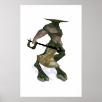The Mighty Minotaur Print