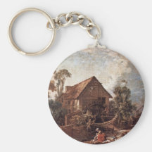 The Mill By Boucher François Key Chain