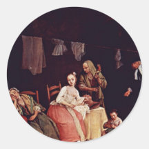 The Milliner (Has Maker) By Longhi Pietro Sticker