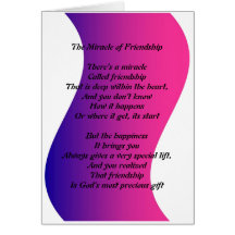 The Miracle of Friendship Cards