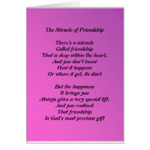 The Miracle Of Friendship Cards