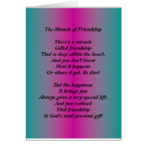 The Miracle of Friendship Greeting Card