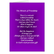 The Miracle of Friendship Greeting Card