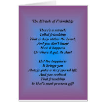 The Miracle of Friendship Greeting Card