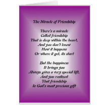 The Miracle of Friendship Greeting card