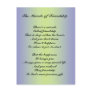 The Miracle of Friendship poem Postcard