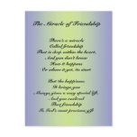 The Miracle of Friendship poem Postcard