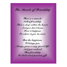 The Miracle of Friendship Postcard