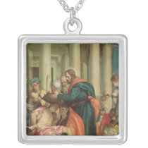 The Miracle of St. Barnabas, c.1566 Personalized Necklace
