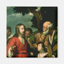The Miracle of the Loaves and Fishes, c.1630 Fridge Magnets