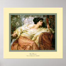 The Mirror~ Frank Bernard Dicksee Poster