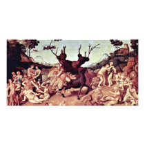 The Misfortune Of Silenos By Piero Di Cosimo Photo Greeting Card