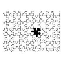 The Missing Puzzle Piece Background Template Business Card Template