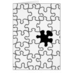 The Missing Puzzle Piece Background Template Card