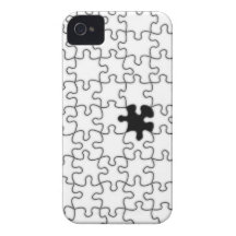 The Missing Puzzle Piece Background Template iPhone 4 Case