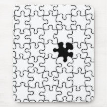 The Missing Puzzle Piece Background Template Mousepad