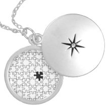 The Missing Puzzle Piece Background Template Personalized Necklace