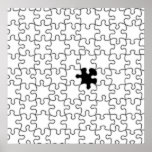 The Missing Puzzle Piece Background Template Posters