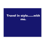 The MJJ Company., Travel in style......with me. Post Card