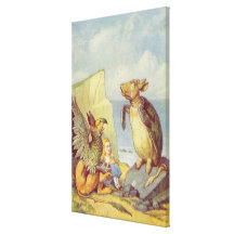 The Mock Turtle and the Gryphon Stretched Canvas Prints