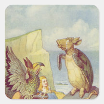 The Mock Turtle and the Gryphon Sticker