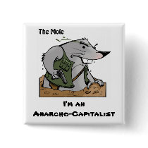 The Mole Anarcho Square Pin