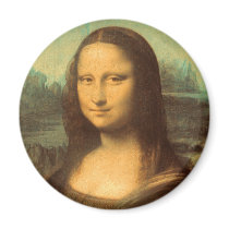 The Mona Lisa by Leonardo da Vinci Fridge Magnets