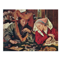 The Money Changer And His Wife By Reymerswaele Mar Post Cards