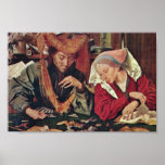 The Money Changer And His Wife By Reymerswaele Mar Poster