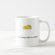 the monkeys stole my cheese mug