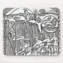 The Month of August, from a shepherd's calendar Mousepad