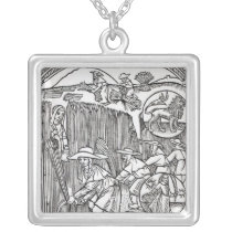The Month of August, from a shepherd's calendar Necklace