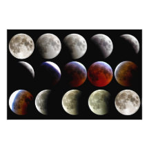 The Moon During a Full Lunar Eclipse Photo Art
