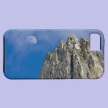 The moon rises and shines through the clouds casemate cases