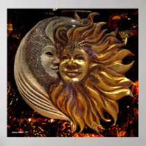 The Moon, The Sun, The Kiss Poster