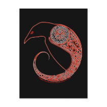 The Morrigan Raven Celtic postcards